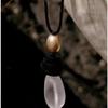 Elegant Ebony Wood Pendant Necklace with Black Cord – Versatile High-End Accessory for Women