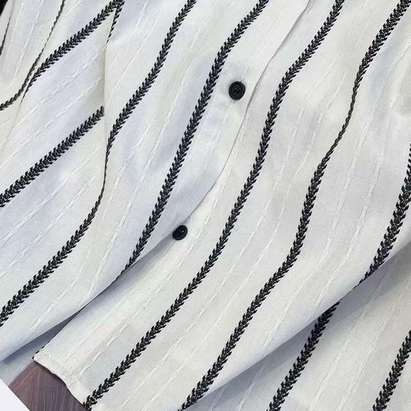 Striped Thin Sleeveless Women Vest Tops 2025 New Summer Loose O Neck Tank Tops Female