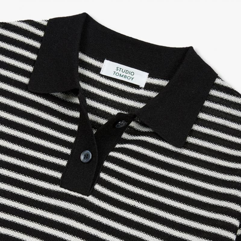 Studio Tomboy Stripe Collar Pullover 9176352971