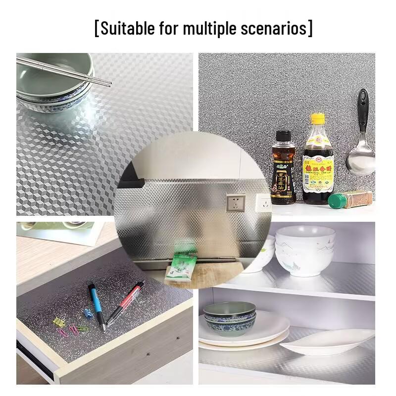 High-Temperature Resistant Self-Adhesive Kitchen Oil-Proof Wall Sticker for Cabinets and Tiles