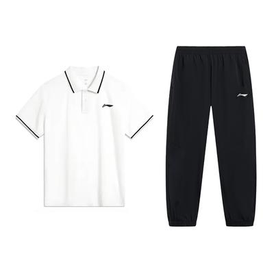 Striped Fashion Trend Quick-Dry Breathable Comfortable Versatile Pullover Polo Shirt Short Sleeve Casual Sports Set YPLV047-1AYKT415-1
