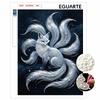 Pearl Art Painting Kit for Adults and Beginners, Mystical NineTailed Fox Sparkling Painting Craft Home Wall Decor Handmade Gift Relaxing Art Set