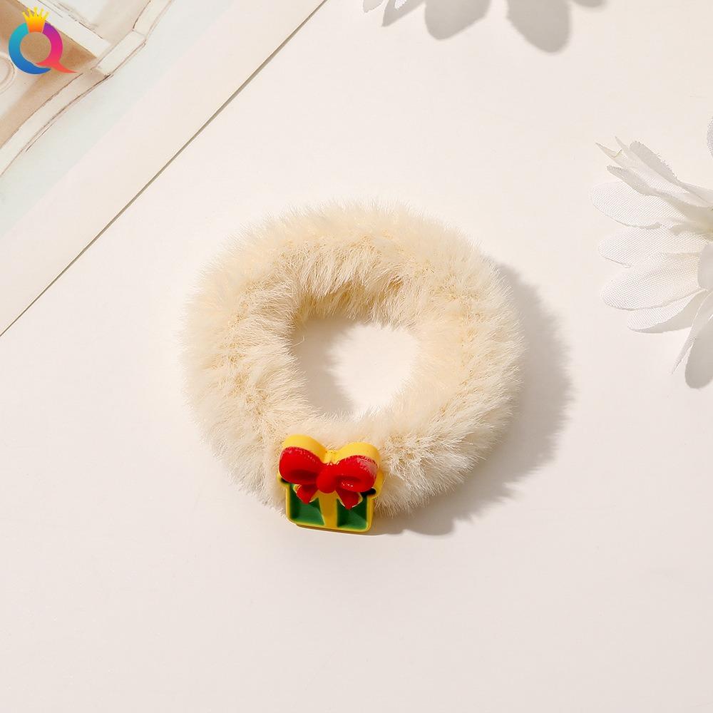 1 Pcs Christmas Headdress Plush Large Intestine Headband with High-end Feeling, Tied Hair Headband