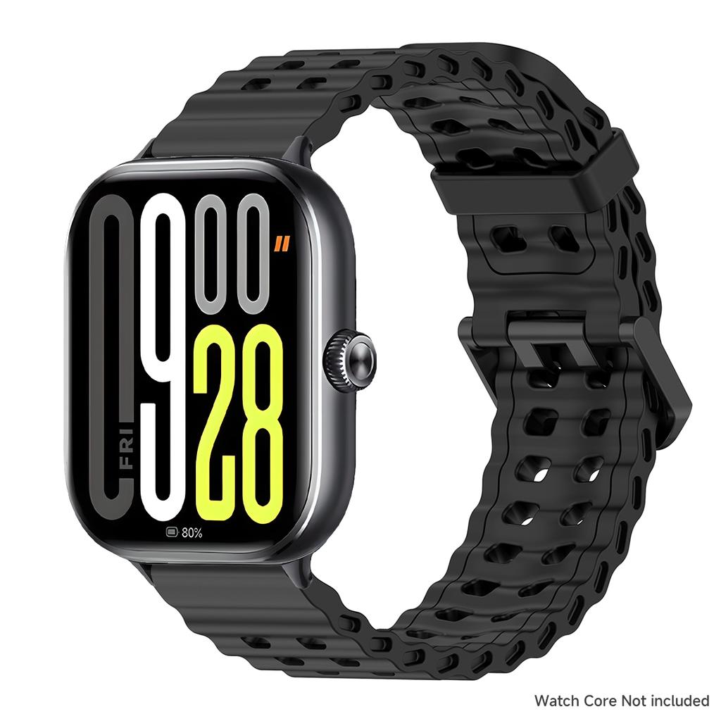 Per cinturino Redmi Watch 5 Braccialetto in silicone per Redmi Watch 4 Xiaomi Mi Band 8/9 Pro Bicolore Traspirante Cinturino Braccialetto Sportivo
