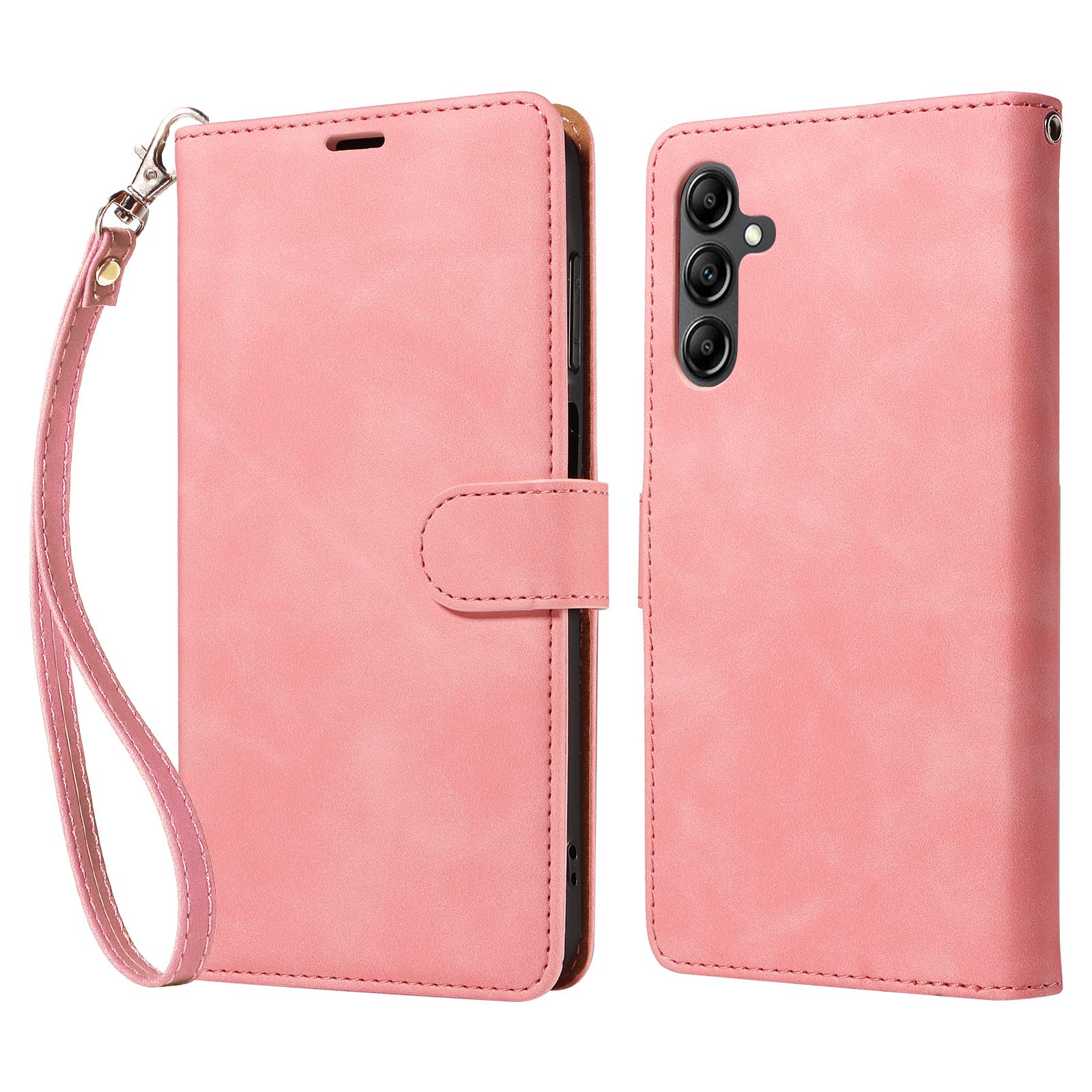 

For Samsung Galaxy A55 5G Case with Thickened Strap RFID Blocking Wallet Stand Leather Flip Phone Cover A