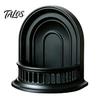 Creative Display Stand Gothic Wall Shelf, Vintage Floating Shelf for Bedroom And Living Room, Matte Black Decorative Wall-Mounted Rack with Exquisite