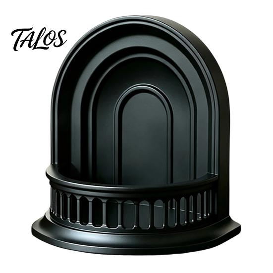 Creative Display Stand Gothic Wall Shelf, Vintage Floating Shelf for Bedroom And Living Room, Matte Black Decorative Wall-Mounted Rack with Exquisite