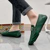 Fashion Hot Sale Loafers Crocodile Pattern Mens Slip on Club Shoes Male Comfortable Casual Shoe 2024 Fashion All-match Gentleman Shoes