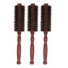 3pcs Roll Hairbrush Round High Temperature Resistant Static Free Vertical Texture Medium Size Bristle Hair Brush for