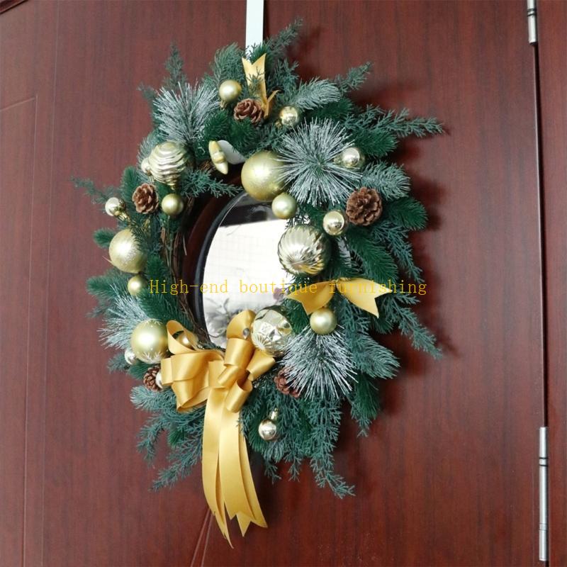  Front Door Wreath Winter Holiday Wreath for Front Door Porch Backyard Christmas Festival Decorations