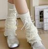 Y2K Summer Thin Women's Knee-High Socks - White, Leg-Shaping JK Style for Spring/Autumn