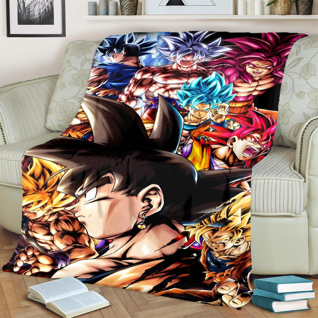 Dragon Ball! Flannel Blanket Comfortable Warm for Bedrooms, Sofas, Beds, Chairs, Picnics, Travel