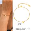 Minimalist Heart Charm Bracelet for Women, Gold Plated Stainless Steel Chain Bracelet, Waterproof Jewelry Party Gifts