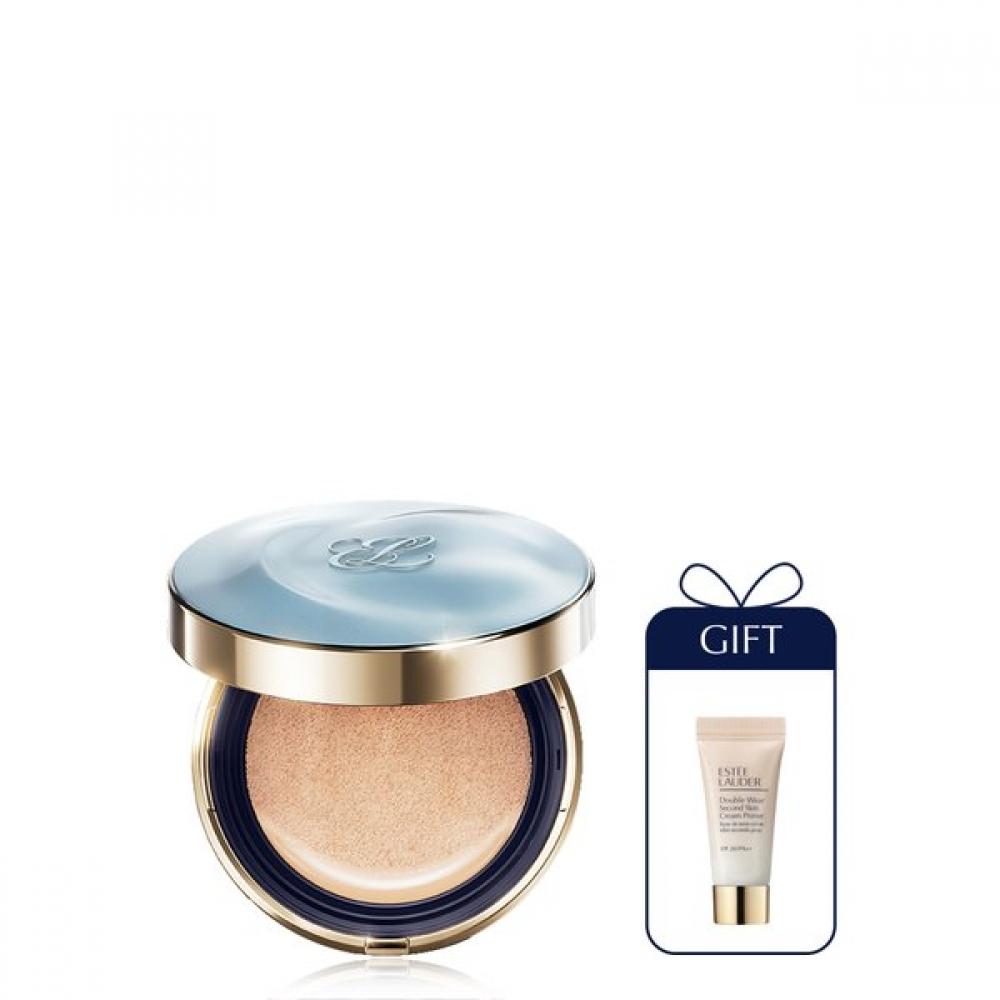 Est E laudEr двойной макияж Skin Fit Cushion набор + праймер Second Skin 5 мл 1C0 shell
