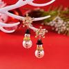 Elegant Charm Christmas Earrings Pack of 4 Including Snowman and Snowflake Styles for Celebrating Festival Holiday