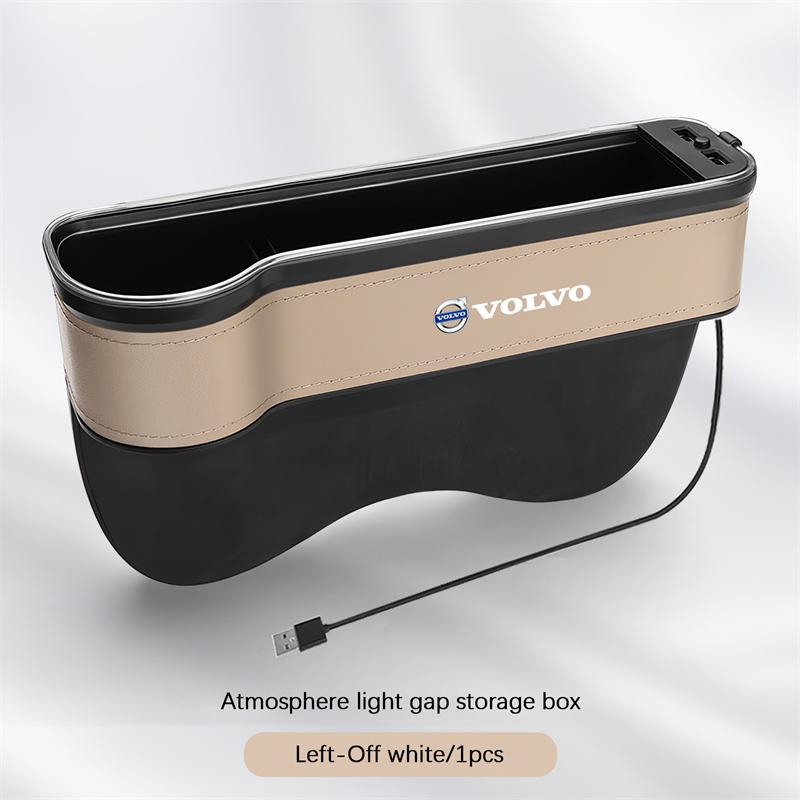 LED Car Seat Gap Box Atmosphere Lamp Storage Box For Volvo XC90 V90 V60 XC60 V40 EC40 EX40 S80 S60 S90 C40 XC40 V70 XC70 C30 C70