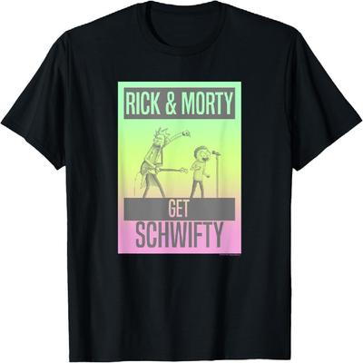 Rick and Morty Get Schwifty Ombre T-Shirt