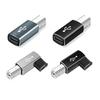 מתאם USB ל-USB C, USB C נקבה ל-USB מרובע זכר, מטען רכב USB ממיר Type C למחשבים ניידים, טלפונים ניידים, טאבלטים