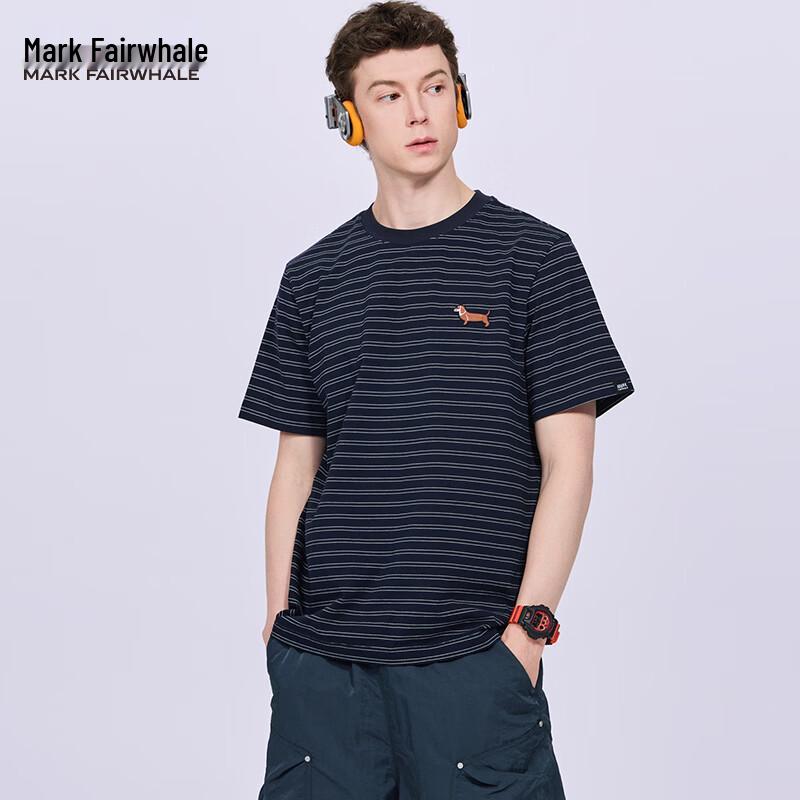 Mark Fairwhale Men s Cotton Striped Short Sleeve T-Shirt XL
