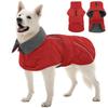 Kuoser Dog Winter Waterproof Fleece Adjustable Velcro Harness Reflective Zipper XL Chest Size Coat, Jacket, Collar, Closure, Holes, Tape, Included,