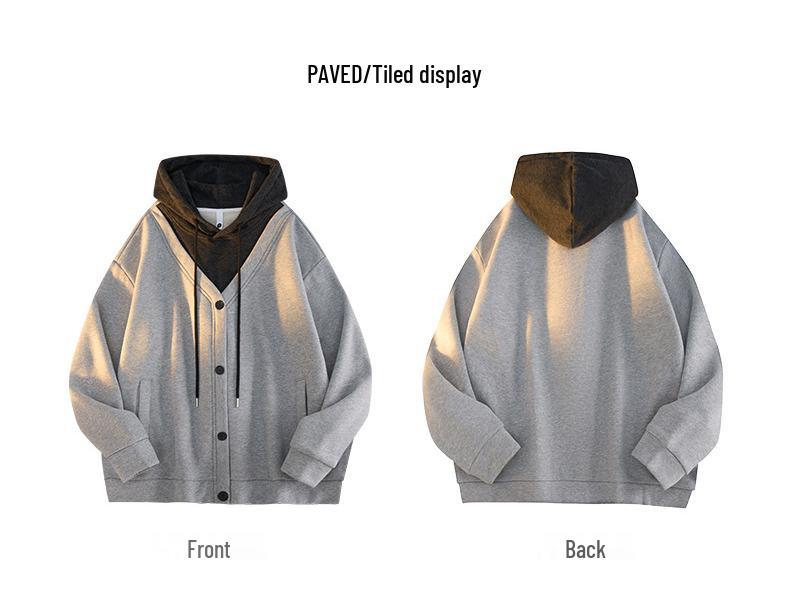2025 Unisex Retro American-Style Two-Piece Hoodie Sweatshirt