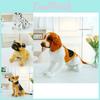 Brinquedo de Pelúcia Realista de Cachorro Adorável Cão Pastor Shar Pei Dálmata Cão de Orelhas Compridas Presente