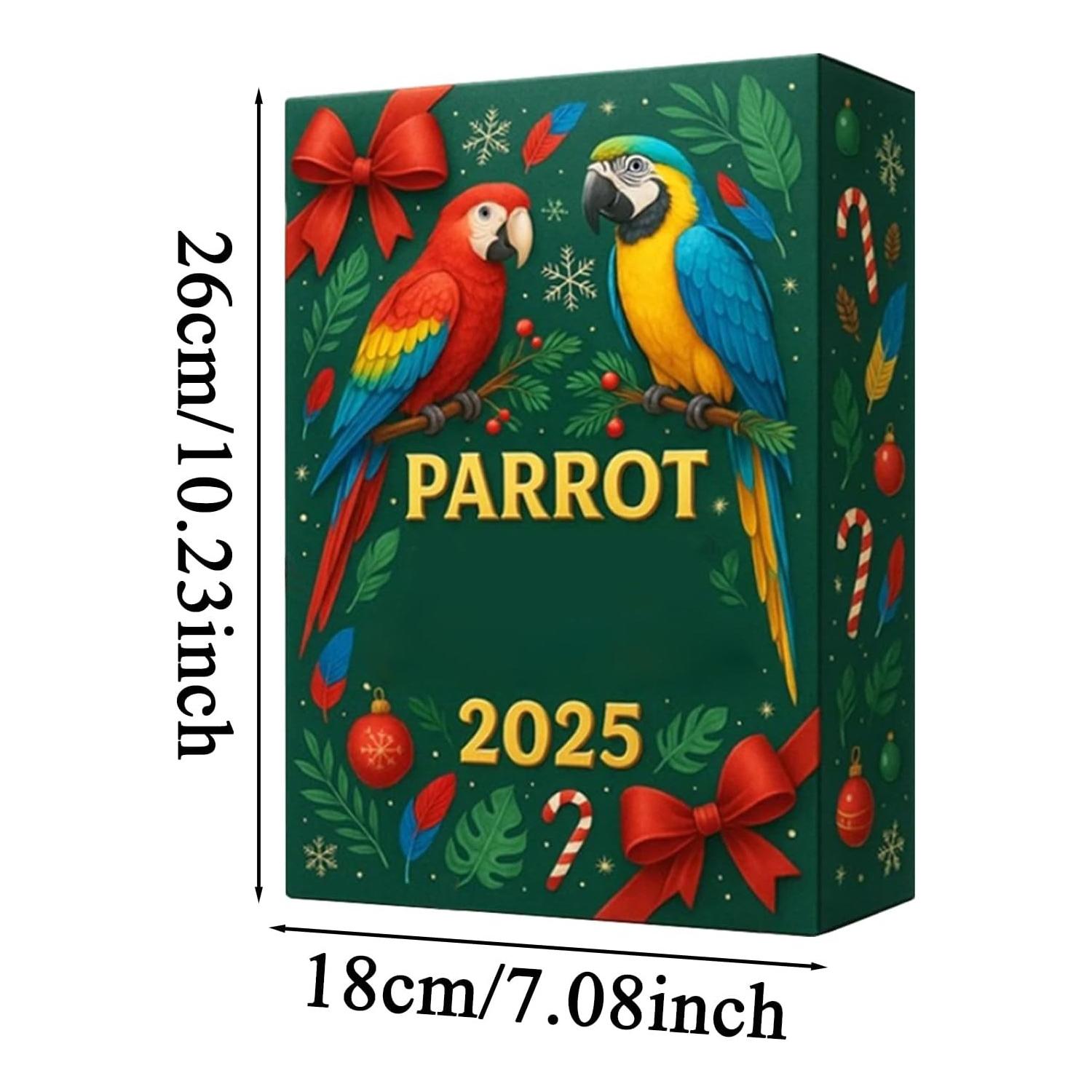 

Christmas Countdown Calendar Cute Parrot Advent Calendar Acrylic Parrot Pendants Colorful Parrot Bird Decorations For Home