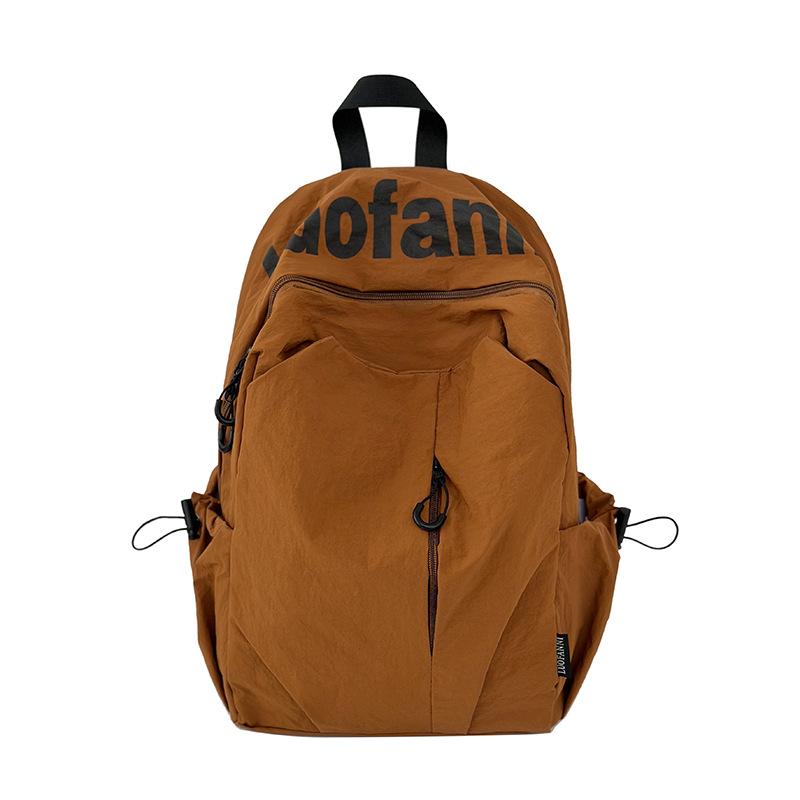 

Нейлоновый ультралегкий рюкзак с защитой от брызг и влаги, однотонный рюкзак большой емкости для мужчин и женщин оранжевый