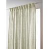Set of 2 Pencil Pleat Curtains "Gaïa" 140 X 240 Cm "Cotton Gauze" - Gaia Water Green - 2 Panels 140 X 240 Cm