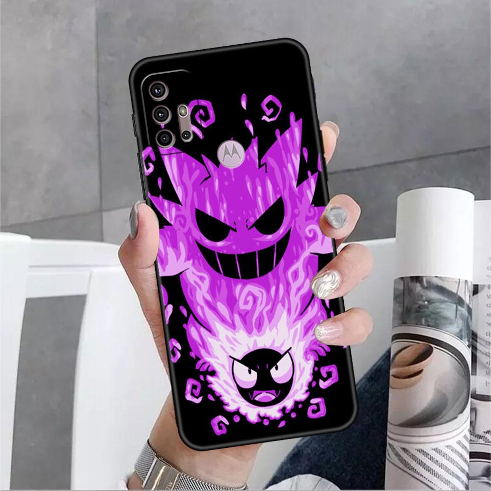 Pokemon Pikachu Cool Case For Motorola G30 G60 Edge 20 G9 G22 G8 Power G31 G500 G50 30 Pro Black Soft Phone Capas