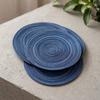 6Pcs Round Round Coasters White Table Coasters Quick Dry Woven Coasters  Coffee Bar