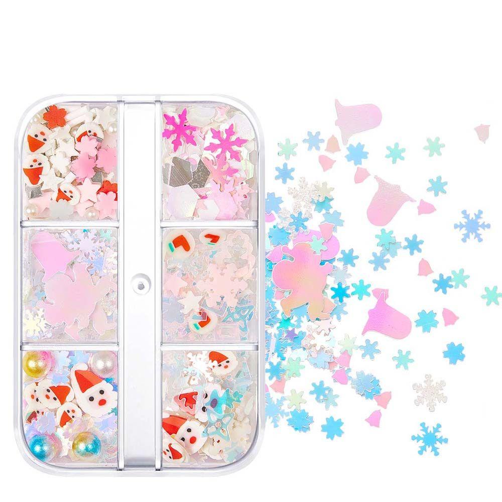 

Snowflake Christmas Nail Decorations Christmas Nail Sequins Nails Flakes Slice Nail Art Jewelry A1