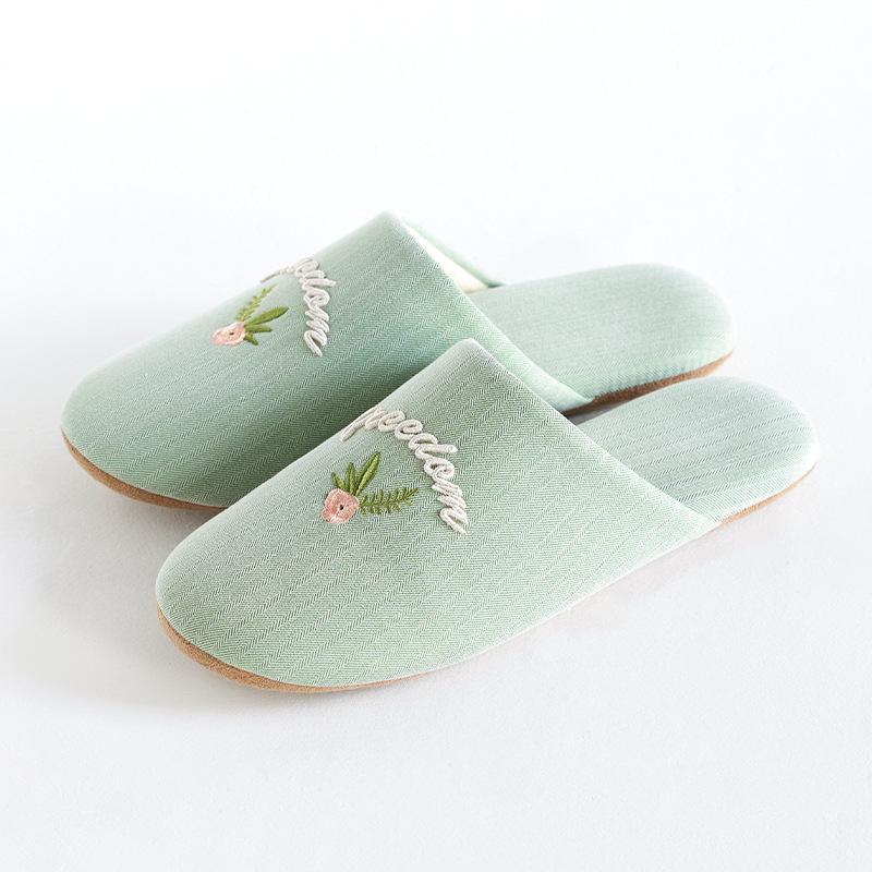 Women's Indoor Cotton Slippers - Soft, Non-Slip, Silent Footwear for Spring & Autumn