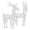 LED Reindeer Set 2 Pcs. Multicolor 80 LEDs Acrylic