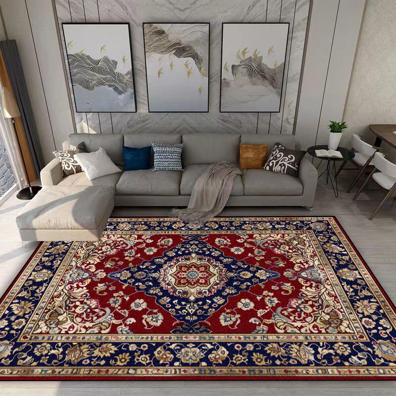 Persian Retro Carpet Living Room Decoration Home Sofa Area Rugs Boho Bedroom Non-slip Rug Hall Coffee Tables Washable Floor Mat