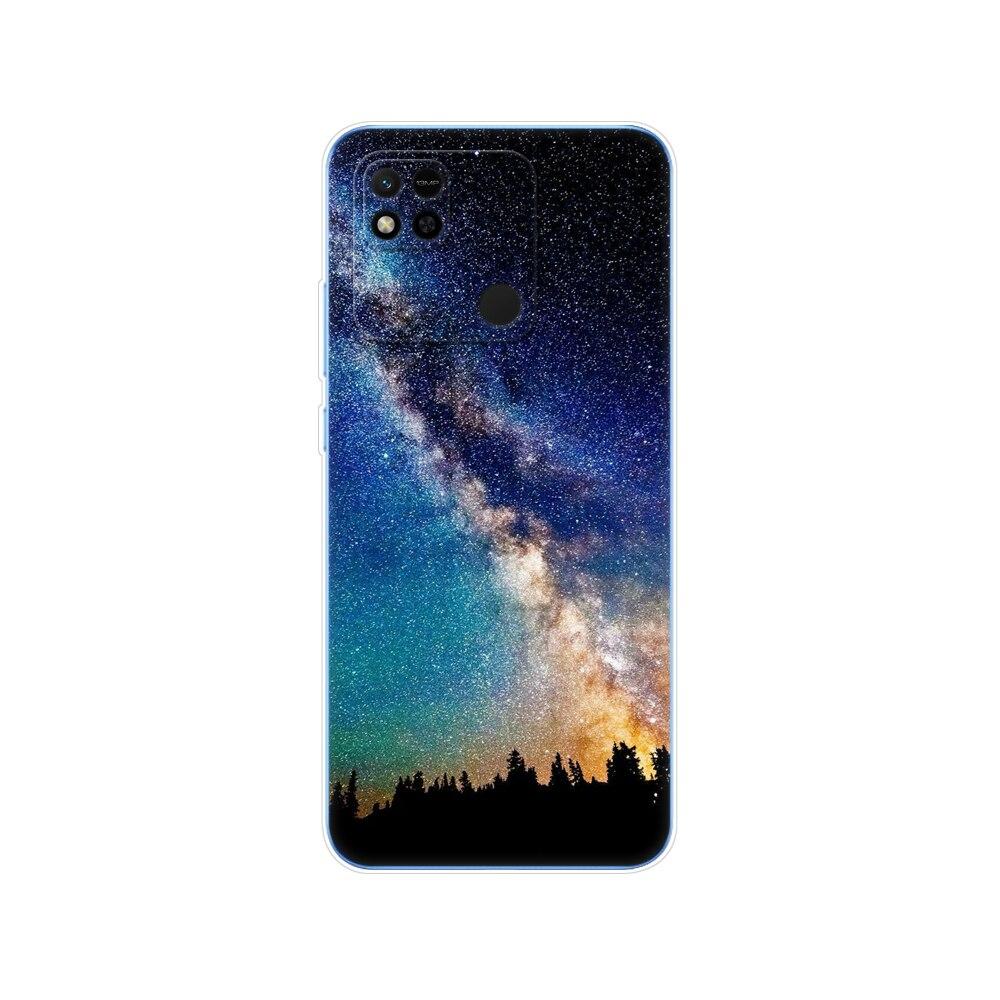 For Redmi 10A Case Back Cover For Xiaomi Redmi 10A Phone Case Redmi10A Bag Tpu Soft Silicon Protective Bumper Etui Funda Coque