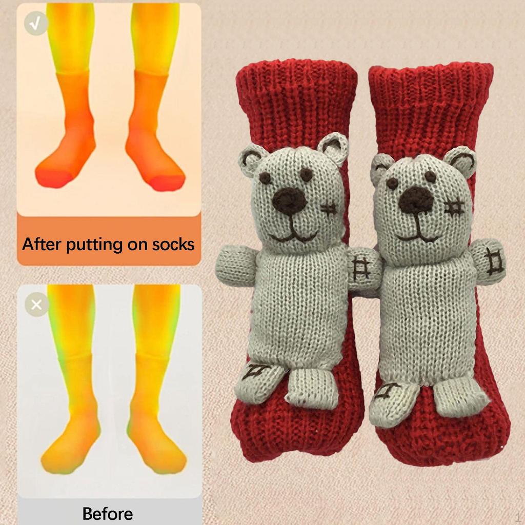 Animal Socks Christmas Gifts Casual Soft Thick Mid Tube for Living Room