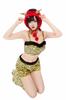 Miccostumes Adult Anime Game Setsubun Demon Girl Tiger Demon Includes and Red Cute and Cool Outfit Yellow Women's Costume, Costume, Camisole, Shorts,