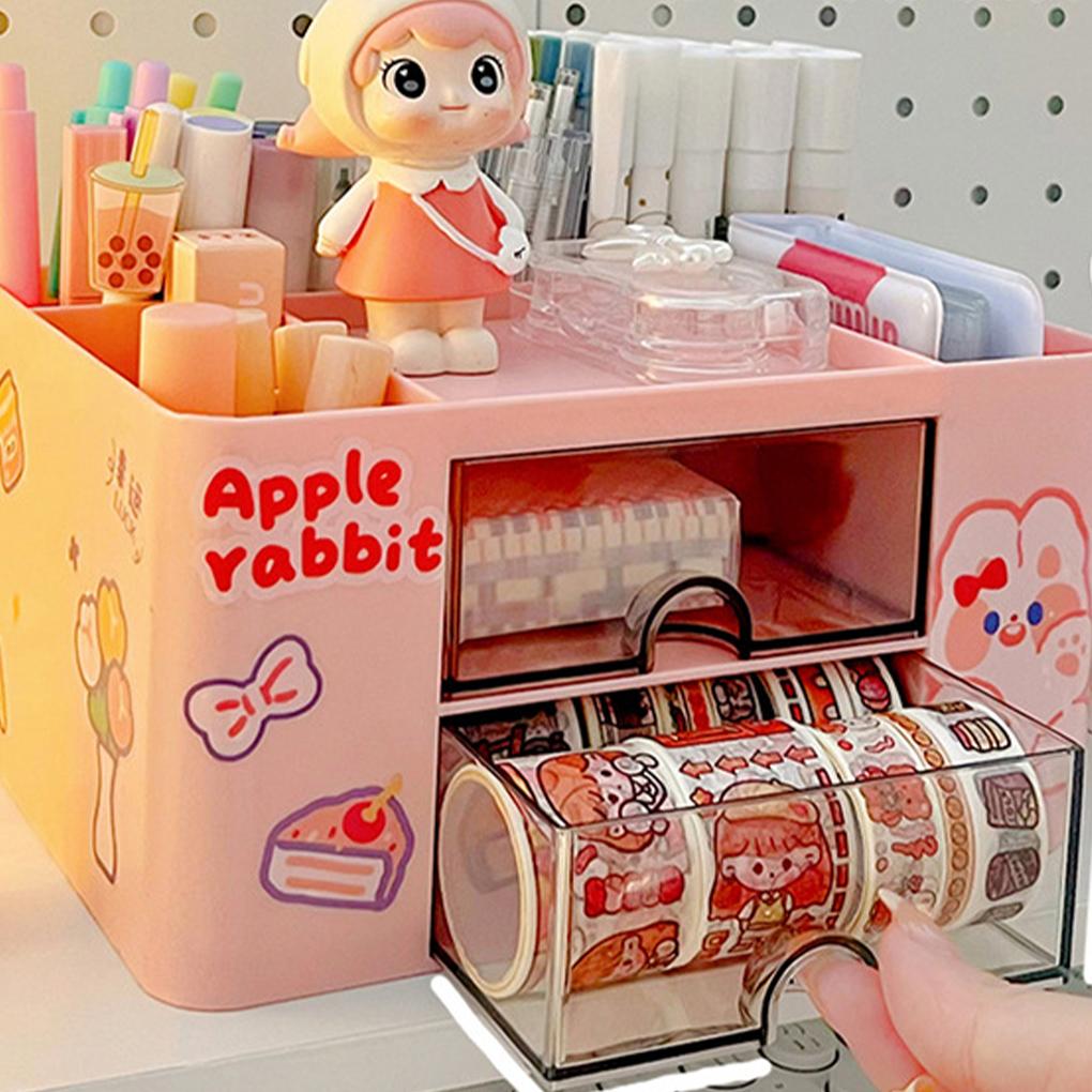 Multifunktionale Aufbewahrungsbox für stilvolles Schreibtischzubehör, Schreibwaren-Aufbewahrungsbox, Desktop-Organizer