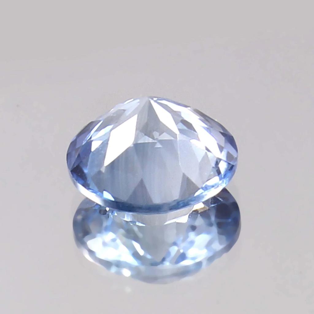 Natural Blue Sapphire Loose Gemstone Pastel Montana 12 Ct Round Shape September Birthday Birthstone