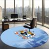 Coventry City Football Club (1) Round Office Rug Decorative Floor Rug for Office Bedroom Living Room and Home Space
