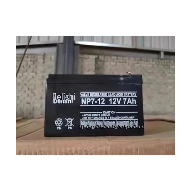 Delishi NP7-12 12V 7AH UPS Battery CN plug (adapter included)