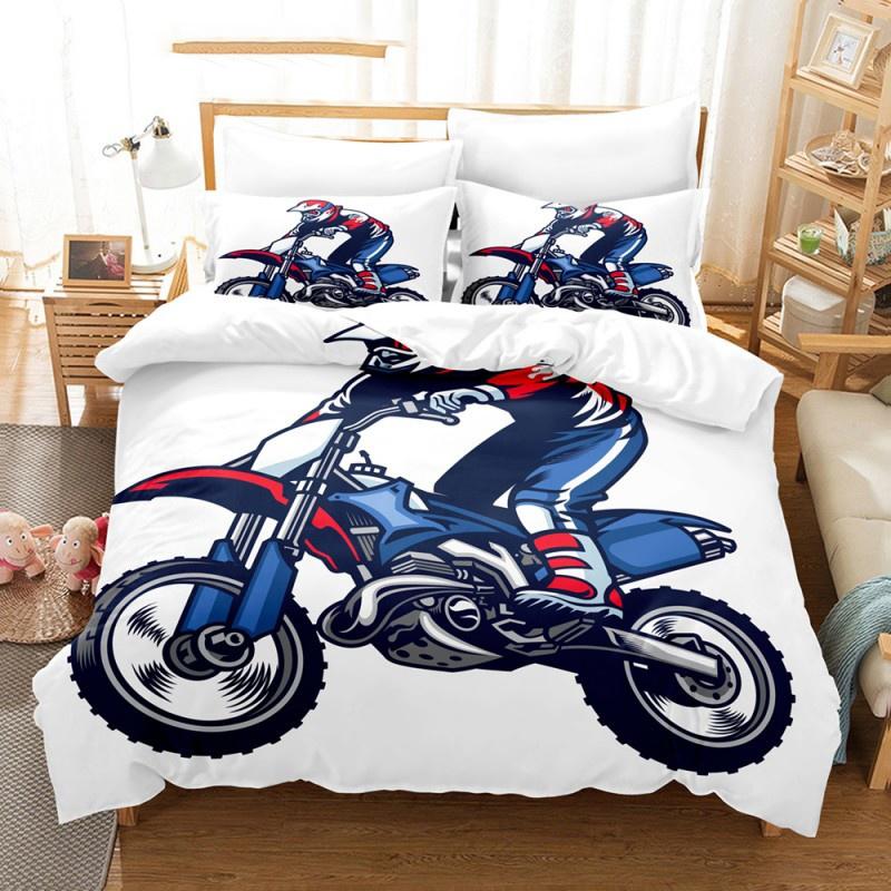 Red Racing Car F1 Game Racer Bedding Set Boys Girls Twin Queen Size Duvet Cover Pillowcase Bed Kids Adult Home Textileextile
