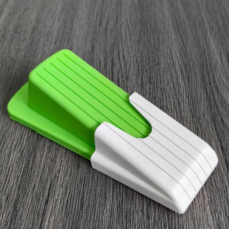 Safety Silicone Door Stop Stoppers Block Wedge Doorstops Door Stopper Home Office Door Rear Retainer Anti-collision Stop