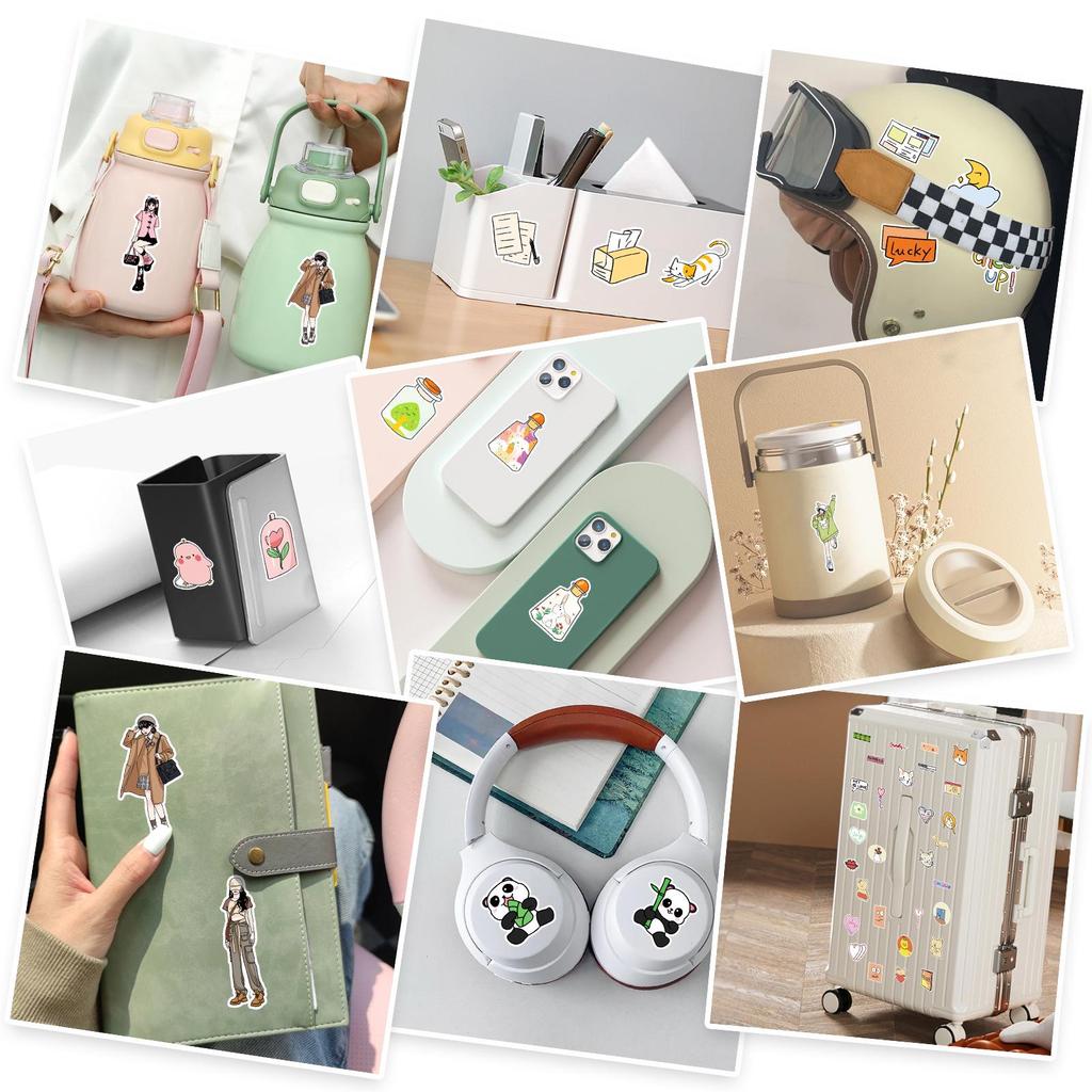 50 BTS Graffiti Stickers: Headphones, Fridge, Guitar, Desktop, Scooter Decor