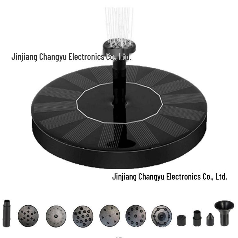 Floating Solar Water Fountain Pump for Ponds, Pools, and Bird Baths - Ideal for Outdoor Landscaping and Garden Decor.