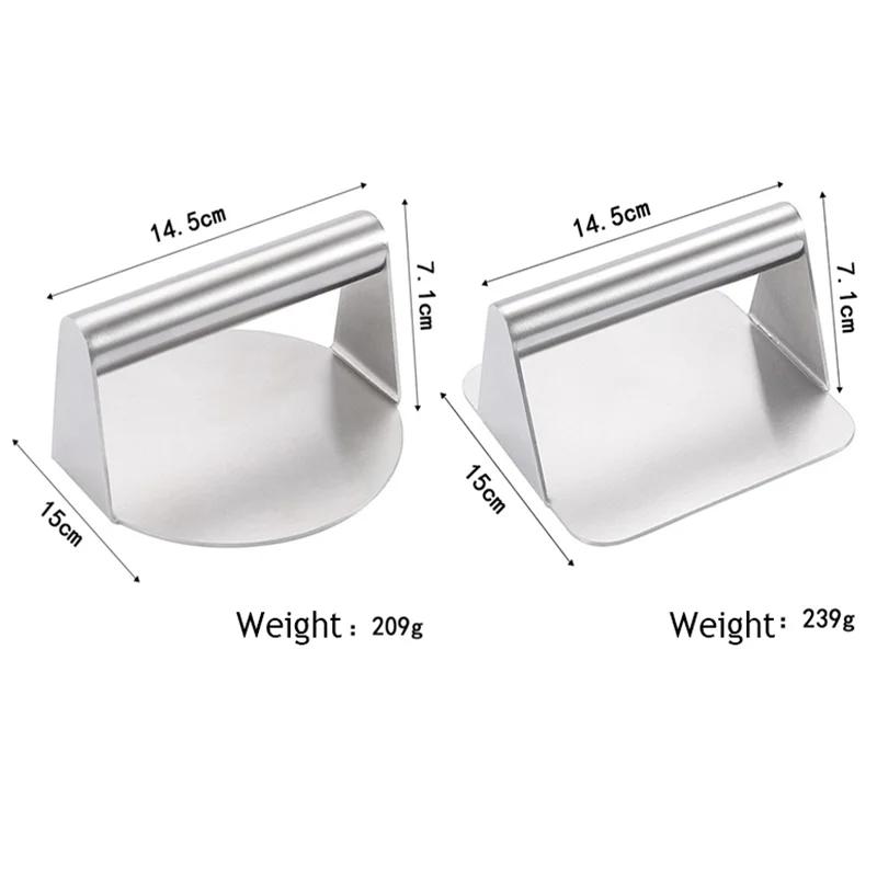 Hamburgerpresse Schwerlast 6 Zoll Burgerpresse Patty Maker Mit Hitzebeständigem Griff Edelstahl Fleisch Fil Grill Barbecue Werkzeuge