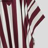 INCERUN Men V Neck Batwing Sleeve Striped Print Irregular Casual Loose Long Dress Robes