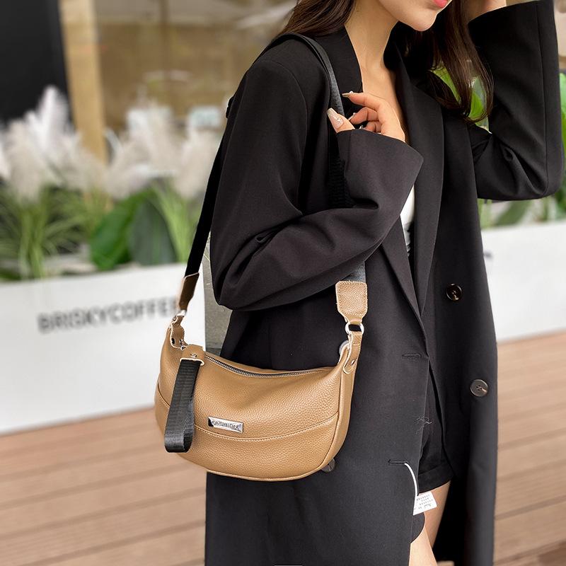 2025 Autumn/Winter Women's Top Layer Cowhide Shoulder Crossbody Bag