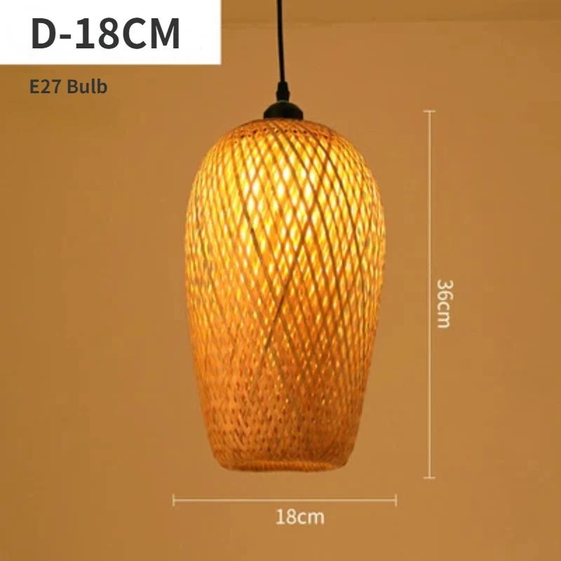 Chinese Classical Bamboo Chandelier, Handwoven Rattan Pendant Light, Oriental Restaurant Hotel Lobby Decoration Lighting Fixture